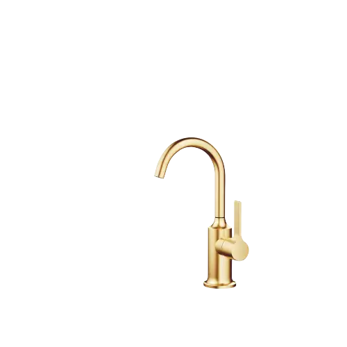 VAIA Single-lever basin mixer without pop-up waste - Brushed Durabrass (23kt Gold) - 33 525 809-28