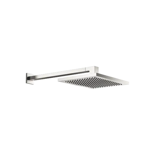 Rainshower with wall fixing FlowReduce 300 x 240 mm - Brushed Platinum - 28 764 980-06
