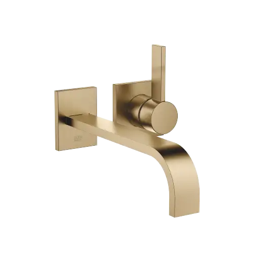 MEM Wall-mounted single-lever basin mixer without pop-up waste - Brushed Dark Brass (PVD) - 36 862 782-39 0010