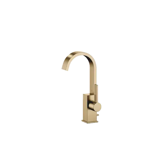 MEM Mitigeur monocommande de lavabo avec garniture d'écoulement - Dark Brass brossé (PVD) - 33 502 782-39