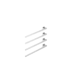 Towel warmer , 4-fold , projection left , without control element - Brushed Chrome - 83 304 980-93