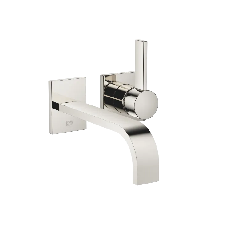 MEM Wall-mounted single-lever basin mixer without pop-up waste - Platinum - 36 861 782-08