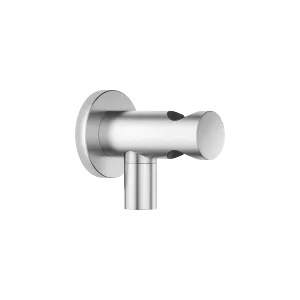 Wall elbow with integrated shower holder - Brushed Chrome - 28 490 660-93