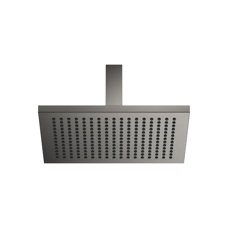 Rain shower with ceiling fixing FlowReduce 300 x 240 mm - Brushed Dark Platinum - 28 774 980-99