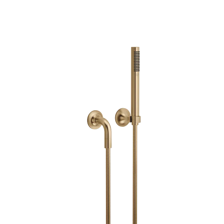 VAIA Hand shower set with individual rosettes FlowReduce - Brushed Dark Brass - 27 808 809-39 0010