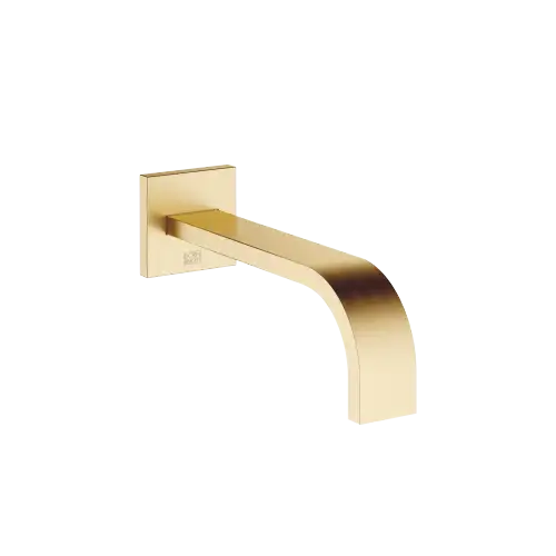 MEM Wall-mounted basin spout without pop-up waste - Brushed Durabrass (23kt Gold) - 13 800 782-28