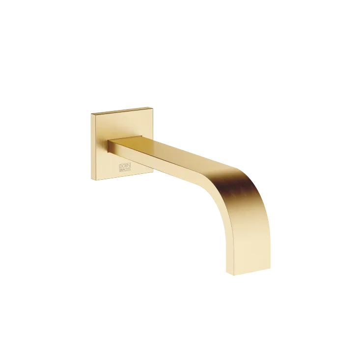 MEM Wall-mounted basin spout without pop-up waste - Brushed Durabrass (23kt Gold) - 13 800 782-28