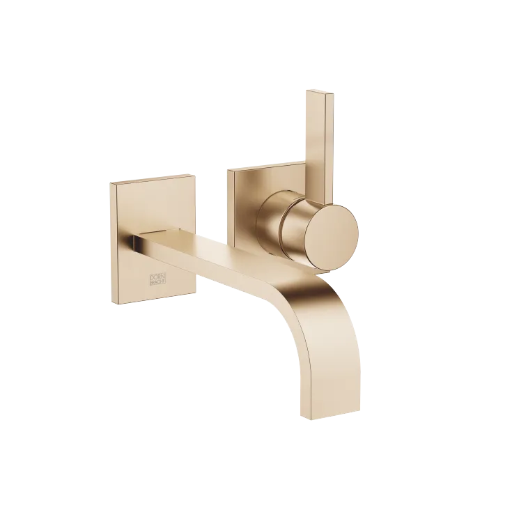 MEM Wall-mounted single-lever basin mixer without pop-up waste - Brushed Champagne (22kt Gold) - 36 861 782-46