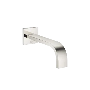 MEM Wall-mounted basin spout without pop-up waste - Platinum - 13 800 782-08