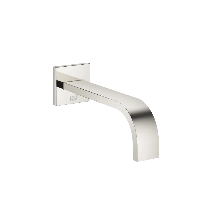 MEM Wall-mounted basin spout without pop-up waste - Platinum - 13 800 782-08