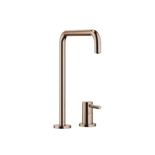META SQUARE Two-hole mixer with individual rosettes - Brushed Bronze (PVD) - 32 815 861-42