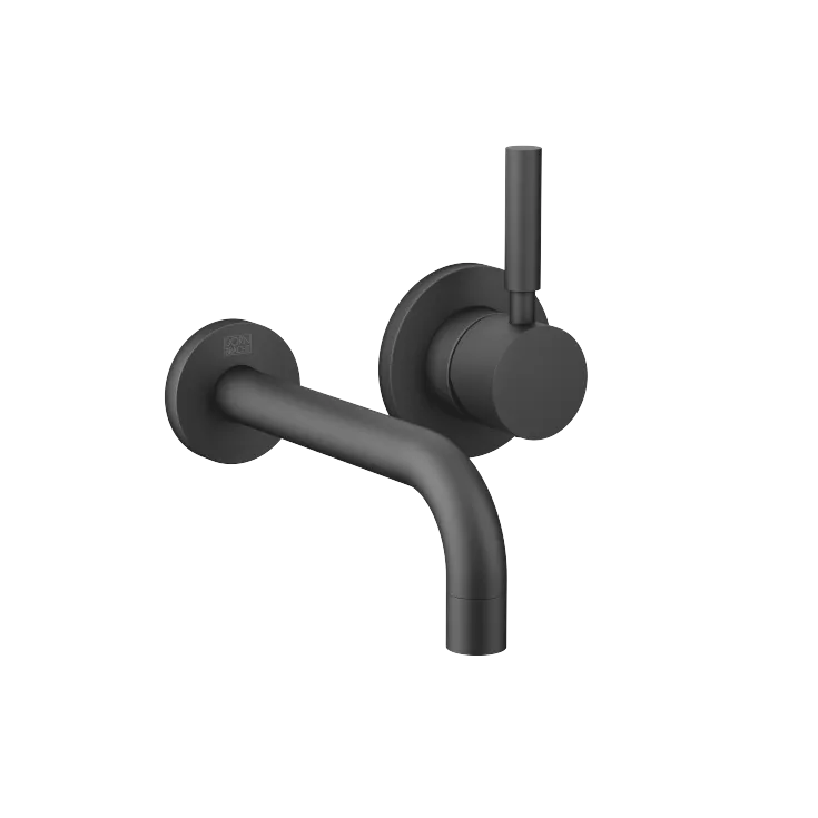 EDITION PRO Wall-mounted single-lever basin mixer without pop-up waste - Matte Black - 36 810 626-33