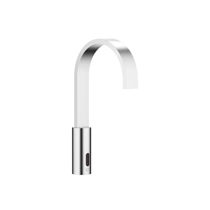MEM Washstand fitting with electronic opening and closing function without pop-up waste - Brushed Chrome - 44 521 782-93