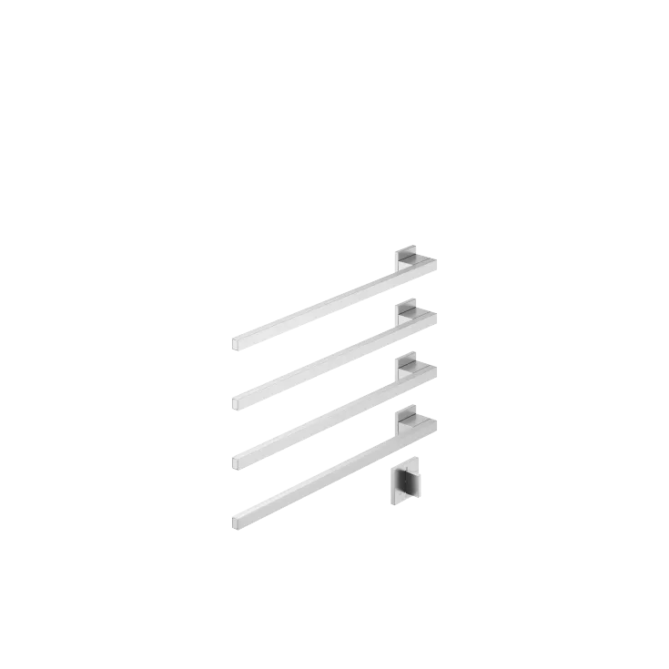 Towel warmer , 4-fold , projection left , with control element - Set containing 2 articles