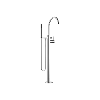 Single-lever bath mixer with stand pipe for free-standing assembly with hand shower set - Chrome - 25 863 661-00 0050