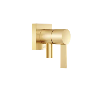 Concealed single-lever mixer with cover plate with integrated shower connection - Brushed Durabrass (23kt Gold) - 36 045 970-28