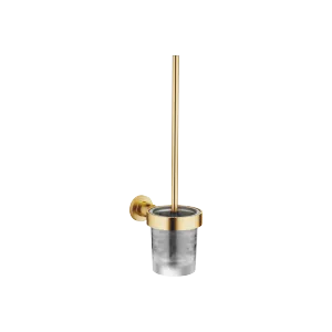 TARA Toiletten-Bürstengarnitur  Wandmodell - Messing gebürstet (23kt Gold) - 83 900 892-28