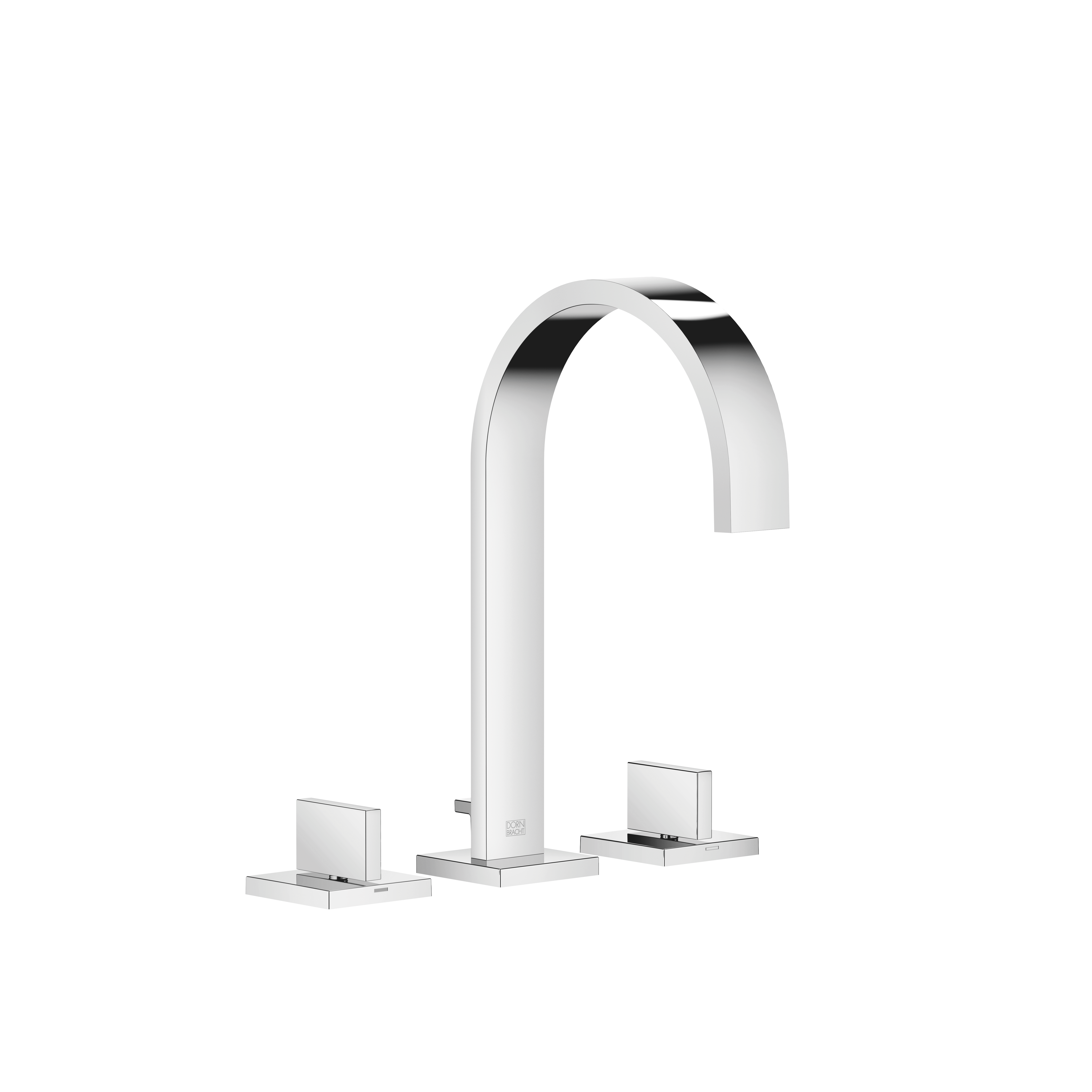 MEM Chrome : Three-hole lavatory mixer with drain