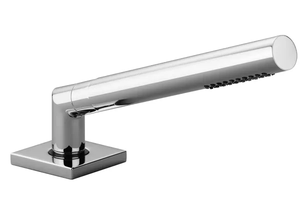 Hand shower set for bath rim or tile edge installation - Brushed Light Gold - 27 702 980-27
