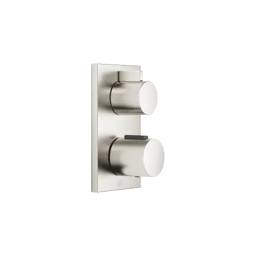 Concealed thermostat with one function volume control - Brushed Platinum - 36 425 670-06