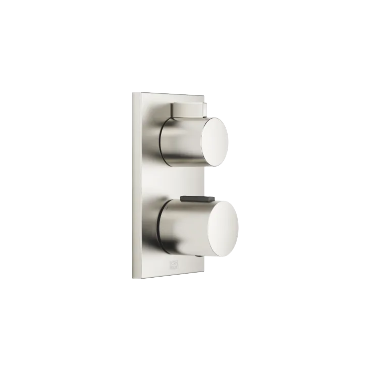 Concealed thermostat with one function volume control - Brushed Platinum - 36 425 670-06