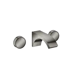 CYO Wall-mounted basin mixer without pop-up waste - Dark Chrome - Set containing 2 articles