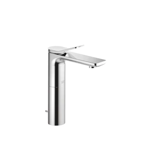 Single-lever basin mixer with raised base with pop-up waste - 33 506 845-00