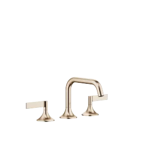 VAIA Three-hole basin mixer with pop-up waste - Brushed Champagne (22kt Gold) - 20 705 819-46