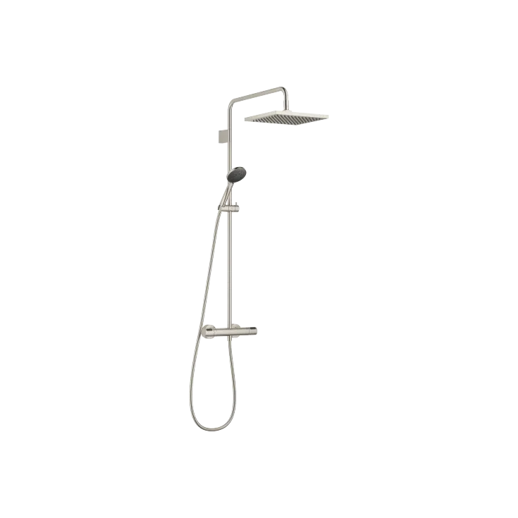 Shower pipe with shower thermostat with hand shower set - Set containing 2 articles