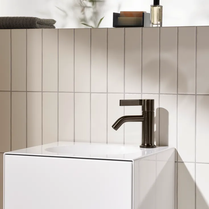 VAIA Monomando de lavabo con válvula automática - Cromo - 33 505 809-00