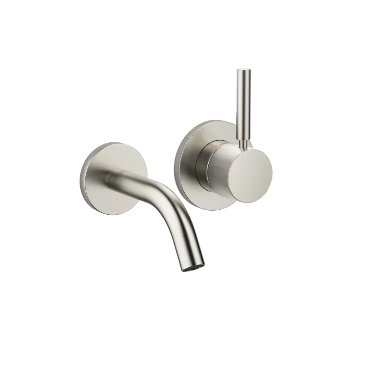 META Mitigeur monocommande de lavabo mural sans garniture d’écoulement - Platine brossé - 36 867 660-06 0010