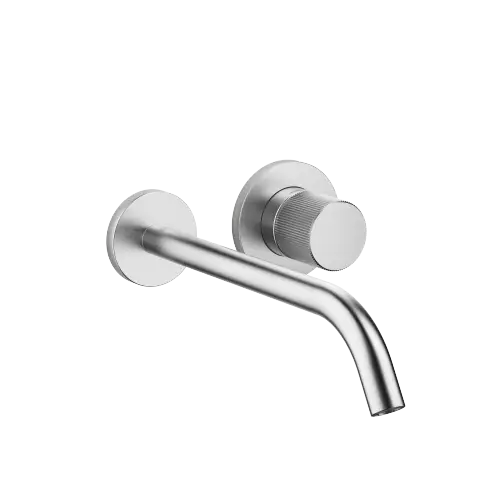 META META PURE Wall-mounted single-lever basin mixer without pop-up waste - Brushed Chrome - 36 861 664-93