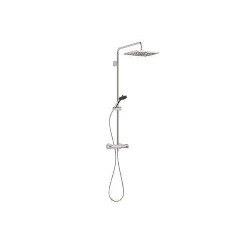 Showerpipe Application with shower thermostat 300 x 240 mm - Platinum - Set containing 1 articles