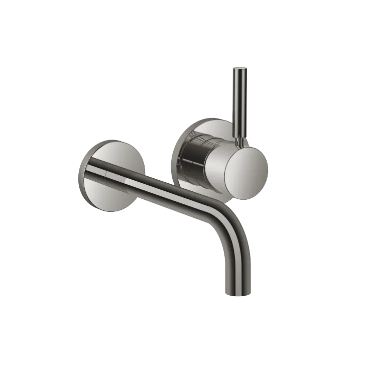 META Waschtisch-Wand-Einhandbatterie mit Einzelrosetten - Dark Chrome - 36 862 660-19