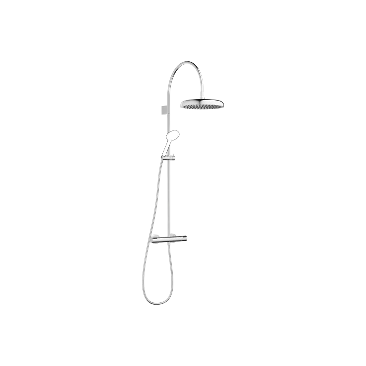 COYA Exposed Shower Set with shower thermostat without hand shower 11-3/4" - Chrome - 34 465 404-00 0010