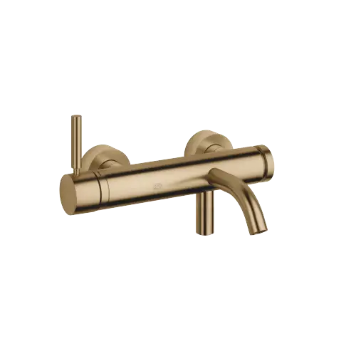 META Single-lever bath mixer for wall mounting without shower set - Brushed Dark Brass (PVD) - 33 200 660-39
