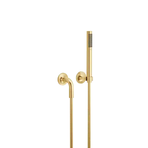 VAIA Hand shower set with individual rosettes FlowReduce - Brushed Durabrass (23kt Gold) - 27 808 809-28 0010