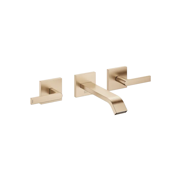 IMO Wall-mounted three-hole lavatory mixer without drain - Brushed Light Gold - 36 712 671-27 0010