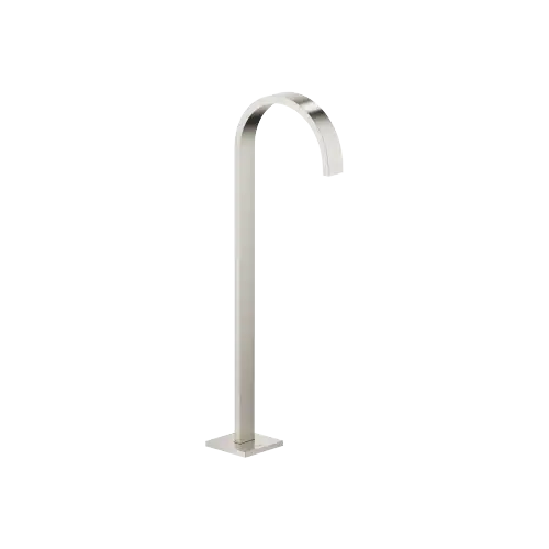 MEM Bath spout without diverter for free-standing assembly - Brushed Platinum - 13 672 780-06