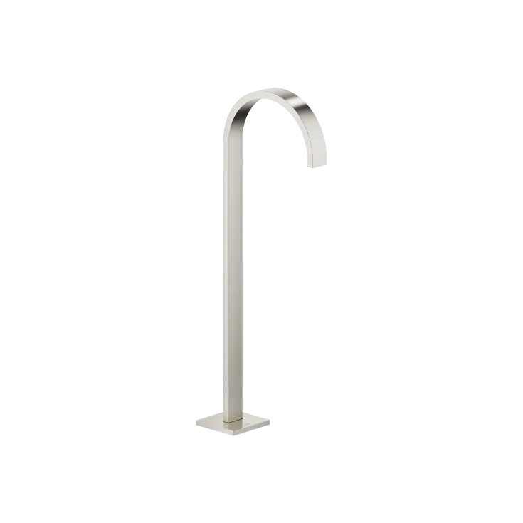 MEM Bath spout without diverter for free-standing assembly - Brushed Platinum - 13 672 780-06
