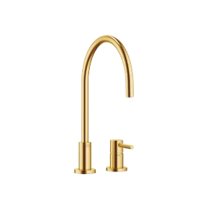 TARA Two-hole mixer with individual rosettes - Brushed Durabrass (23kt Gold) - 32 815 888-28