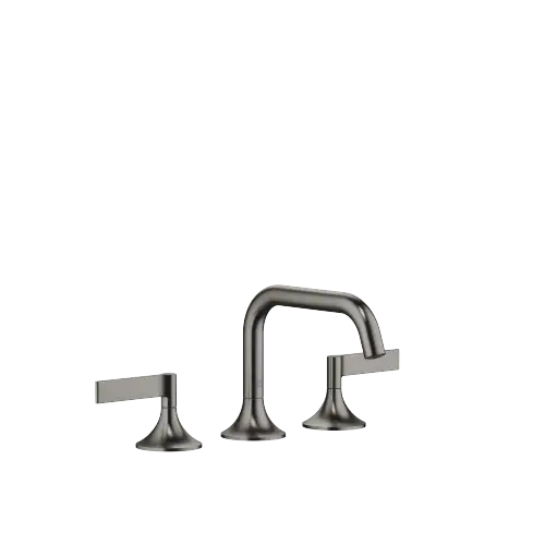 VAIA Mélangeur lavabo à 3 trous avec garniture d'écoulement - Dark Platinum brossé - 20 705 819-99