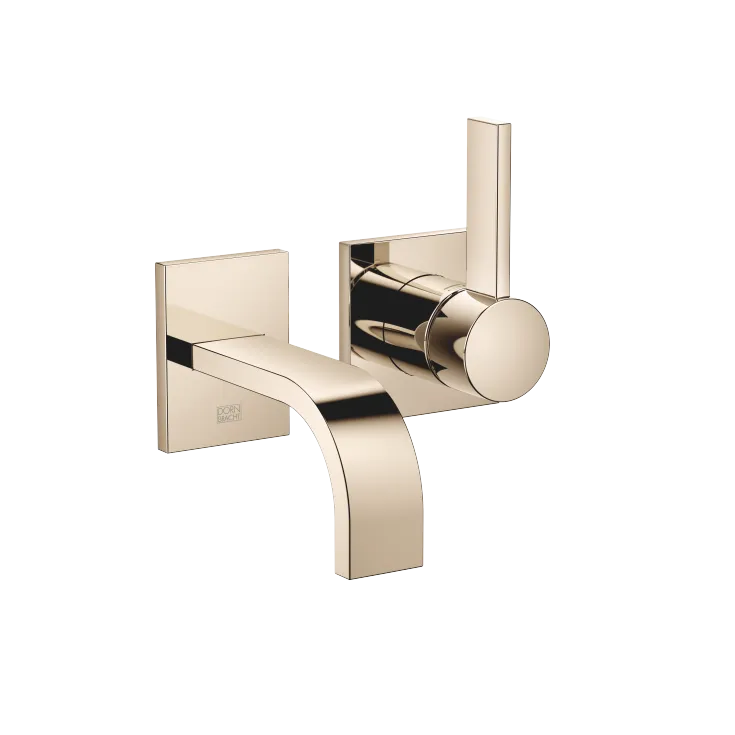 MEM Wall-mounted single-lever basin mixer without pop-up waste - Champagne (22kt Gold) - 36 867 782-47