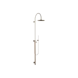 Duschstele mit Brause-Einhandbatterie ohne Handbrause FlowReduce - Champagne (22kt Gold) - 26 025 661-47