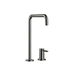 META SQUARE Two-hole mixer with individual rosettes - Dark Chrome - 32 815 861-19