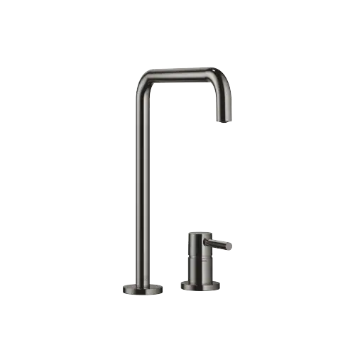 META SQUARE Two-hole mixer with individual rosettes - Dark Chrome - 32 815 861-19