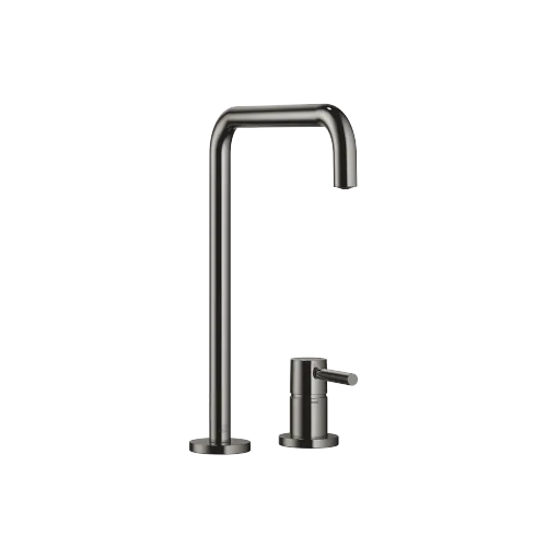 META SQUARE Two-hole mixer with individual rosettes - Dark Chrome - 32 815 861-19