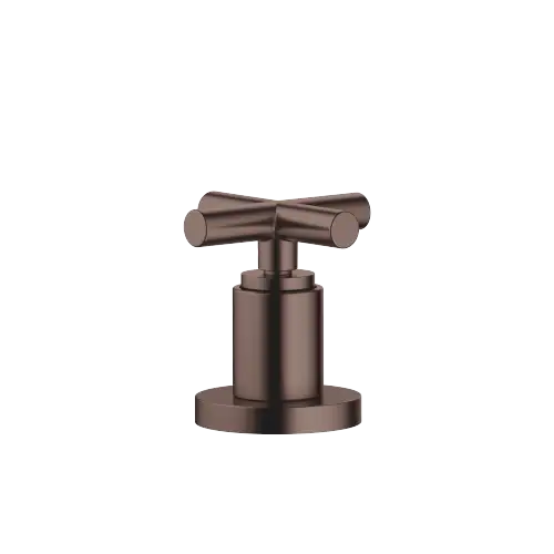 TARA Two-way diverter for bath rim or tile edge installation - Brushed Dark Bronze (PVD) - 29 140 892-43