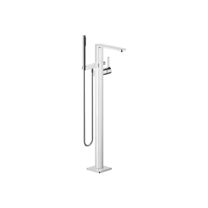 LULU Single-lever bath mixer with stand pipe for free-standing assembly with hand shower set - Chrome - 25 863 710-00 0050