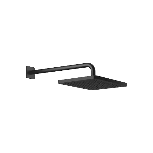 Rainshower with wall fixing FlowReduce 300 x 240 mm - Soft Black - 28 760 832-69 0050